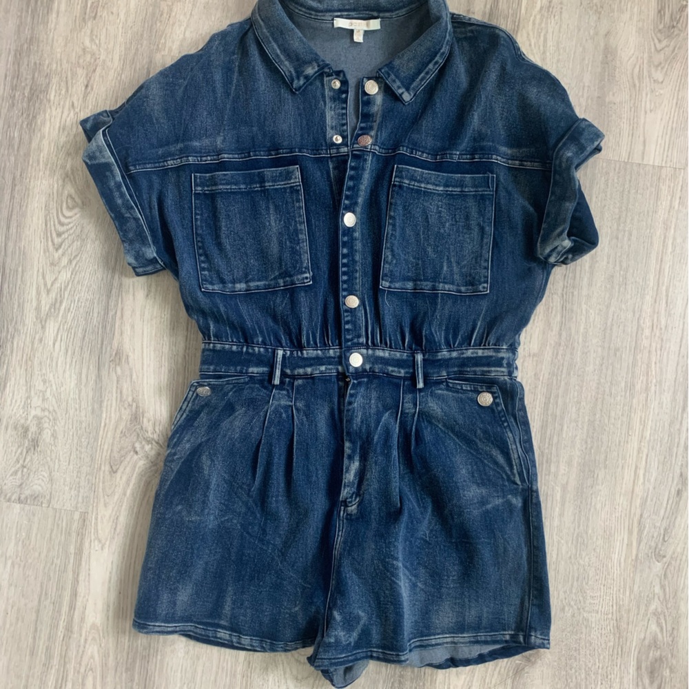 Hazel and Olive Denim Romper